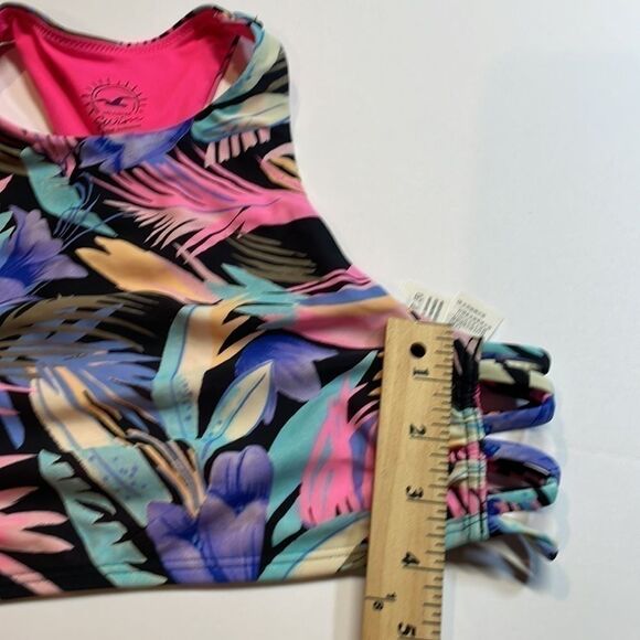 Hollister women’s two piece bathing suit. Tropical print. L/M - Picture 13 of 13